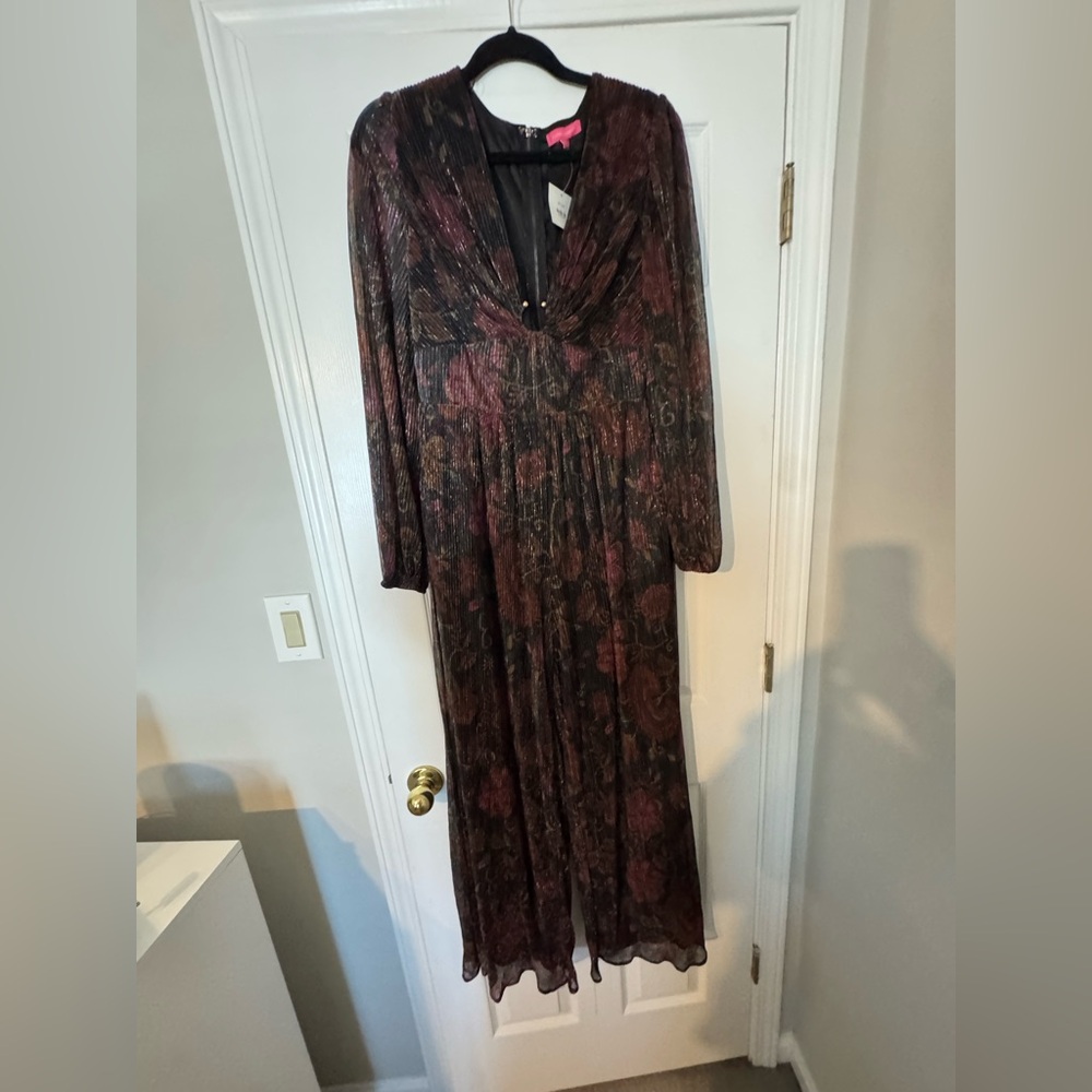 Flying Tomato Black and Red Long Sleeve Dress